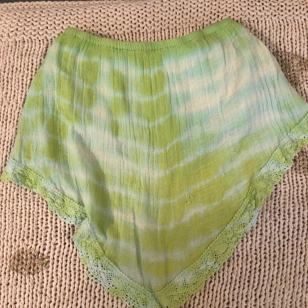Tie dye jeans pirate booty tube top